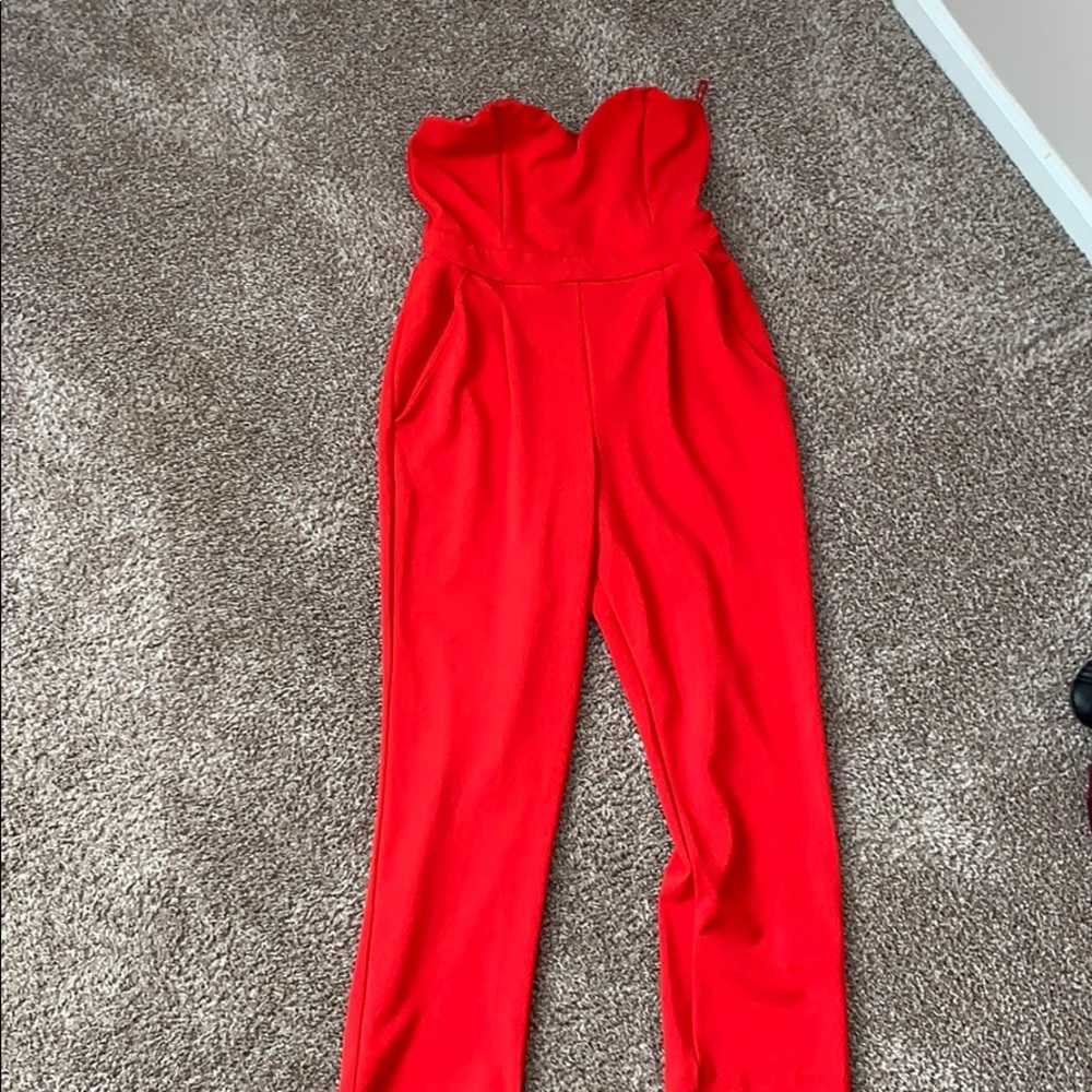 Express red romper WORN ONCE